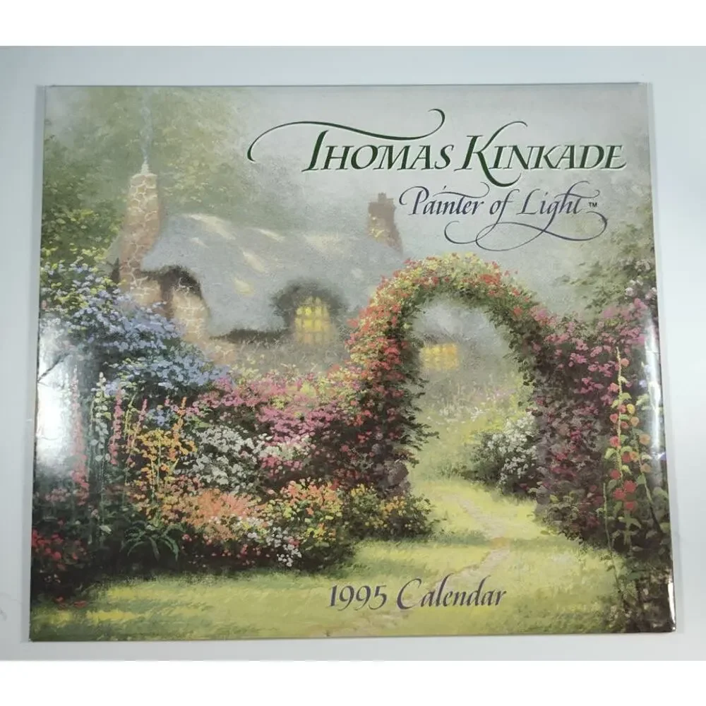 Thomas Kinkade Painter of Light Wall Calendar 1995 Frameable Artwork